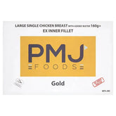 PMJ Foods Gold 80% Large Single Chicken Breast with Added Water 160g+ 10kg  Adomoo